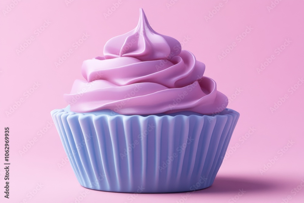 Minimalistic pastel cupcake design for bakery branding and decor Minimalistic pastel cupcake design for bakery branding and decor