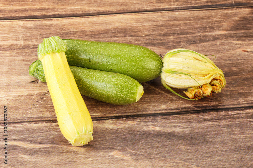 Raw baby organic zucchini heap Raw baby organic zucchini heap