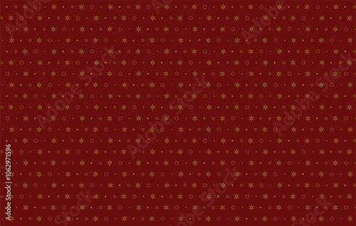 Christmas Wrapping Paper Seamless Illustration. Holiday Seamless Vector Pattern Christmas Elements Snowflakes Background. Hand Drawn. Simple Design For Textile, Wallpaper, Fabric Prints Or Wrapping	