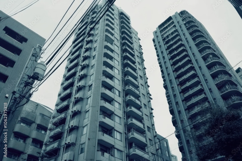 Modern urban architecture of city skyline featuring minimalist high-rise buildings for contemporary design inspiration Modern urban architecture of city skyline featuring minimalist high-rise buildings for contemporary design inspiration