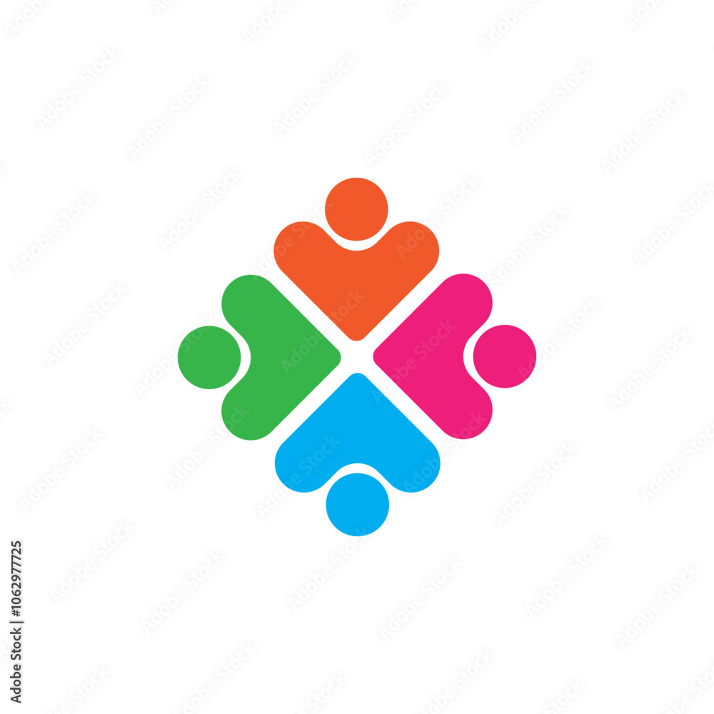 Adoption and community care Logo template vector icon Adoption and community care Logo template vector icon