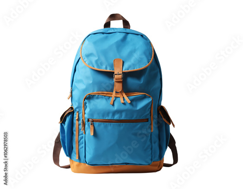 A blue color school bag