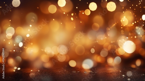 Wallpaper Mural A dark, textured background with autofocus golden lights and sparkling glitter, Torontodigital.ca