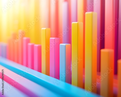 Colorful vertical bars create a vibrant backdrop, perfect for design, art, and creative projects. Bright hues and modern aesthetics.