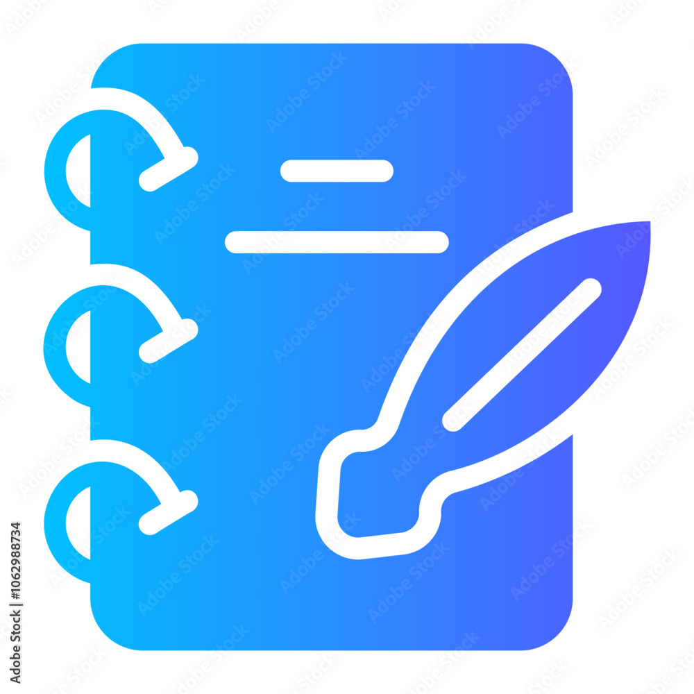 notebook Gradient icon notebook Gradient icon