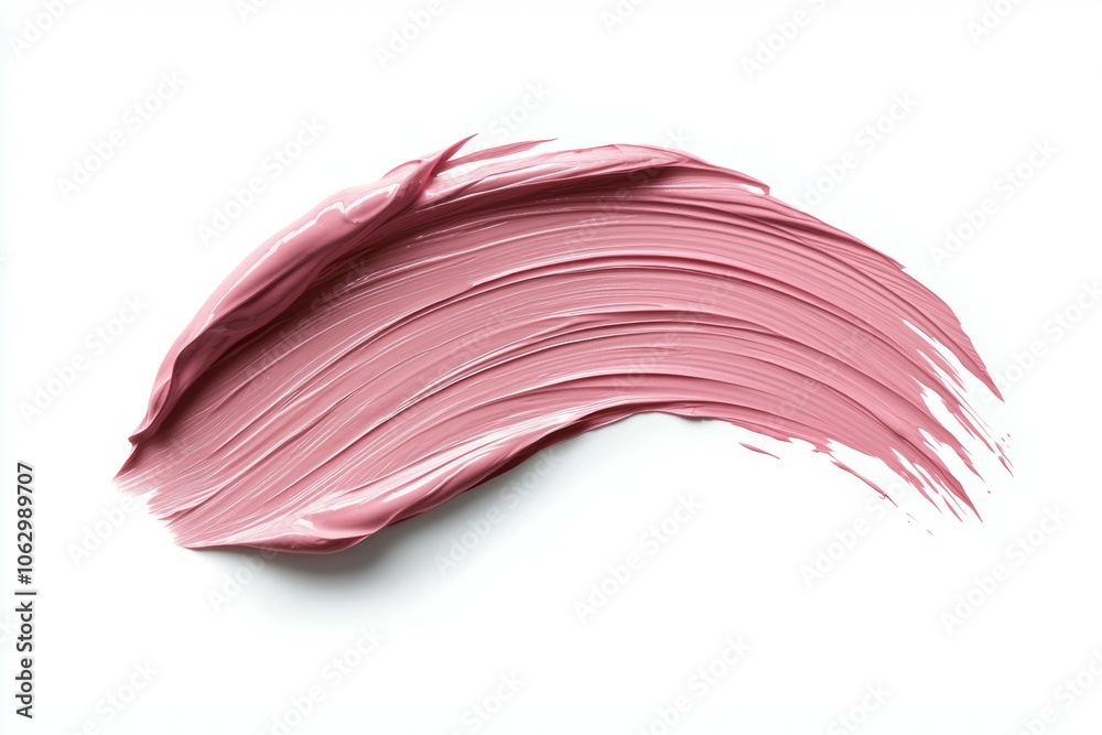A pink brush stroke on a white background A pink brush stroke on a white background