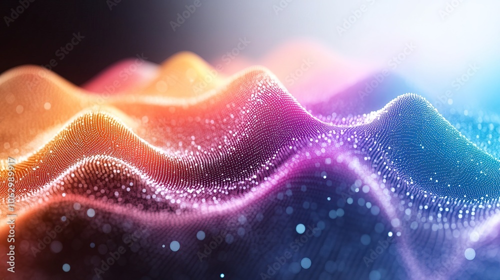 Dot point connected with gradient line design Dot point connected with gradient line design