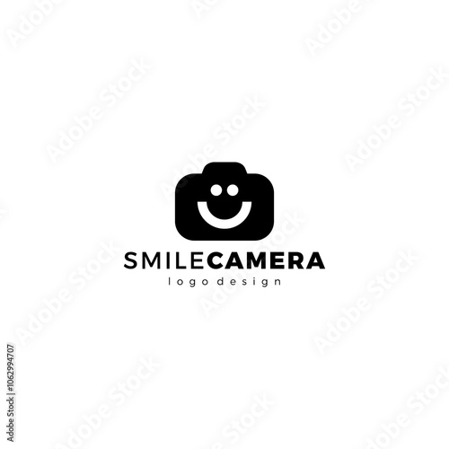 Smile Camera Logo Design. Camera Icon