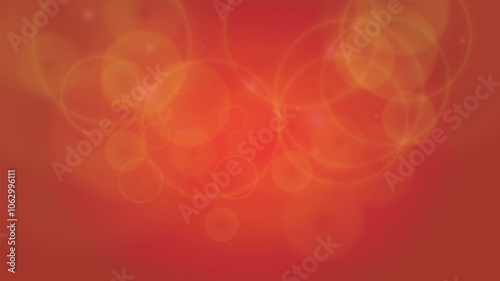 Twinkle Vector Magic Background With Golden Sparkle on Red Gradient. Shiny Sun Texture. Defocused Bokeh Design. Christmass And New Year Frame. Glittery Shimmer.