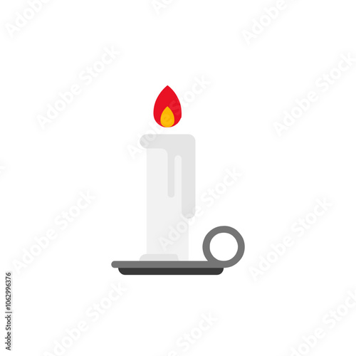 Candle on Holder
