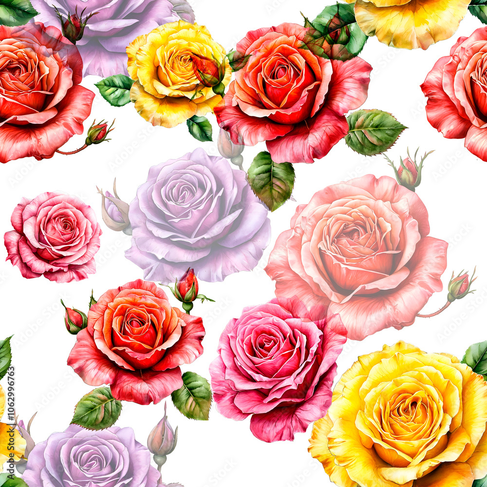 bouquet of roses. Beautiful seamless pattern. bouquet of roses. Beautiful seamless pattern.