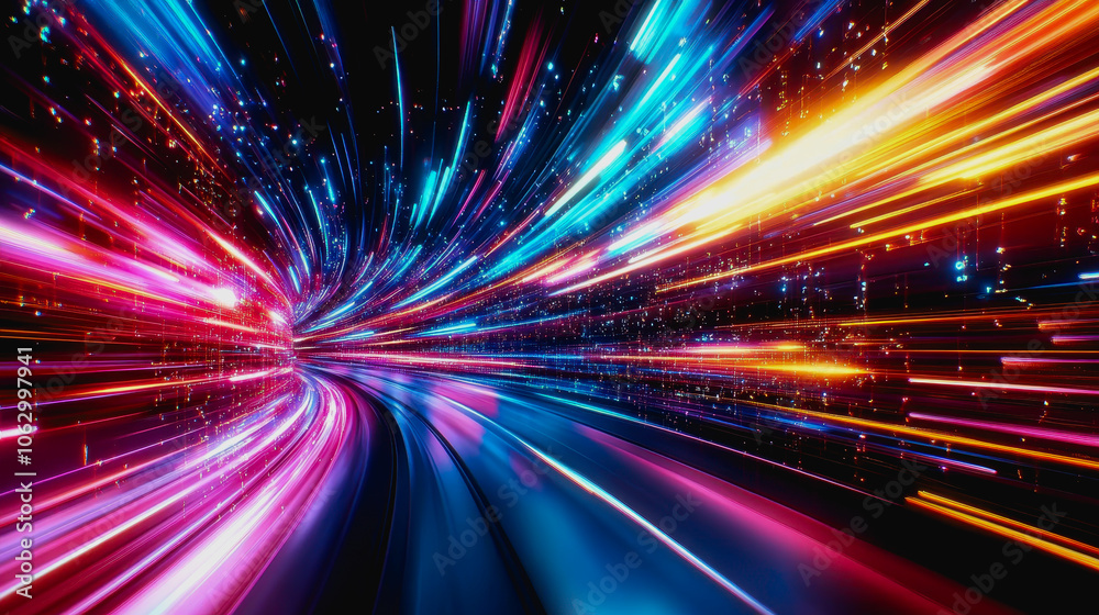 A stunning abstract digital artwork featuring vibrant geometric blocks and light trails. This modern design showcases energy and motion, perfect for creative projects. A stunning abstract digital artwork featuring vibrant geometric blocks and light trails. This modern design showcases energy and motion, perfect for creative projects.