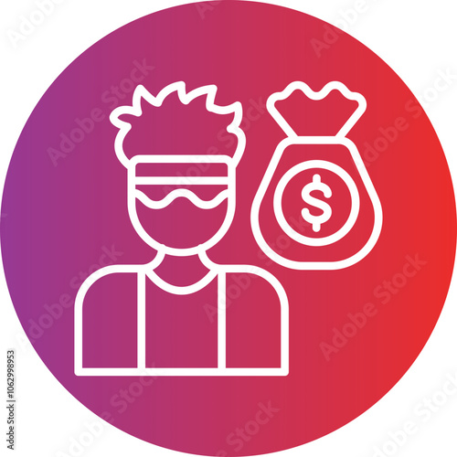 Burglary icon style