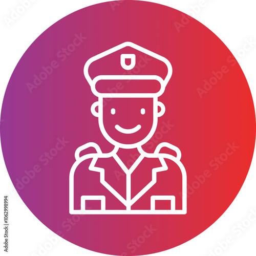 Police Officer icon style