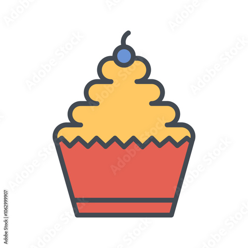 Cupcake Vector Icon