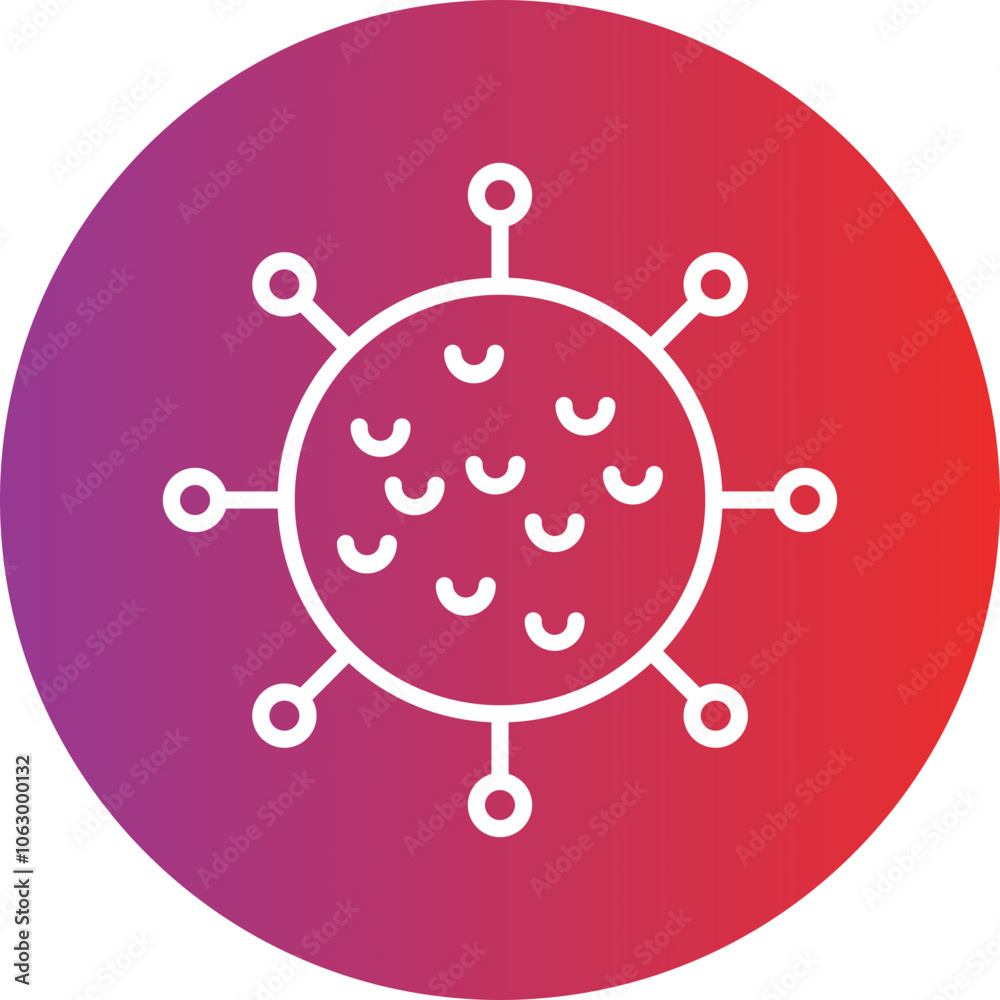 Tattoo Infection icon style Tattoo Infection icon style