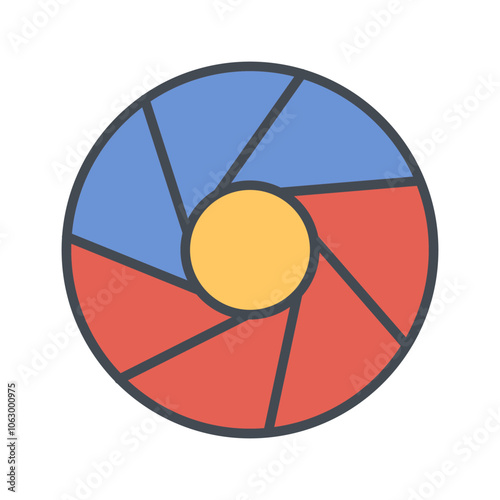 Aperture Artifacts Vector Icon