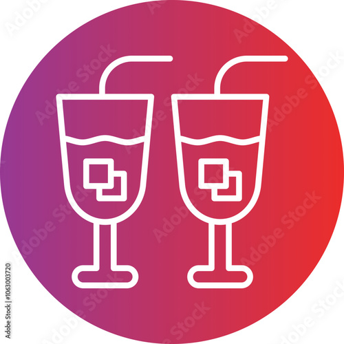 Free Drinks icon style