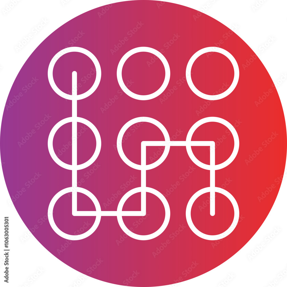 Pattern Lock icon style Pattern Lock icon style