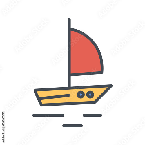 Sailboat Vector Icon