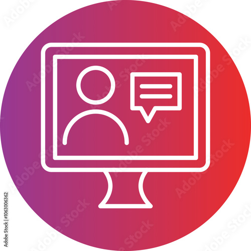 Online Counselling icon style
