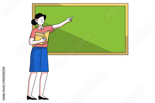 Female Teacher Illustration