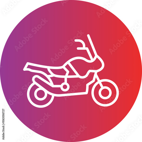 Motorcycle Adventure icon style