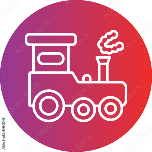 Steam Engine icon style