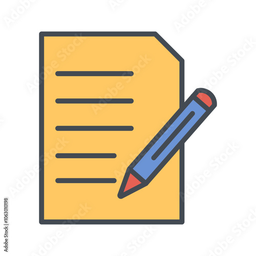 Article Writing Vector Icon