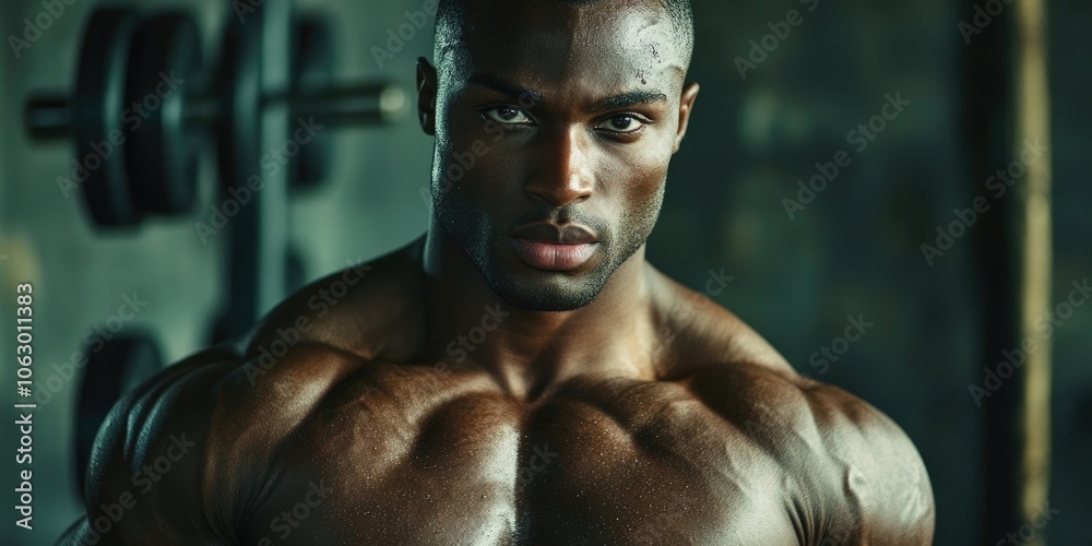 A mans expression is concentrated on physical fitness and working out, showcasing a strong commitment to health and exercise. Fitness and exercise are his primary focus. A mans expression is concentrated on physical fitness and working out, showcasing a strong commitment to health and exercise. Fitness and exercise are his primary focus.