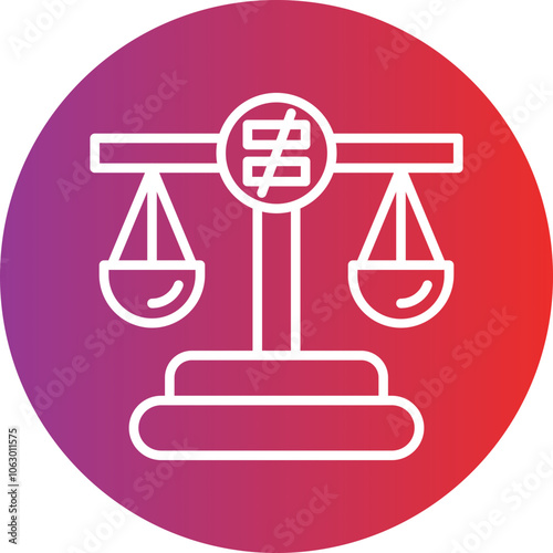 Inequality icon style