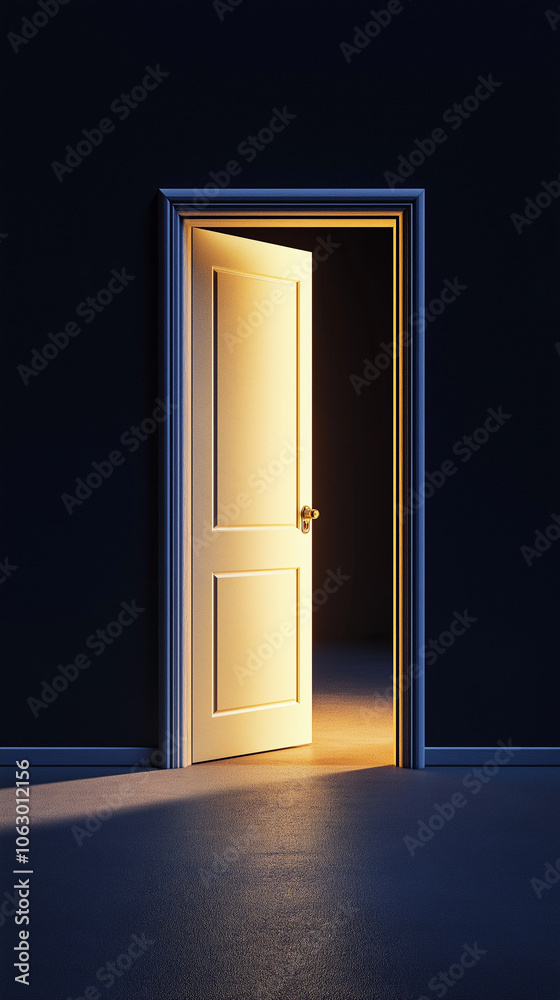door to the light, open door, indoor space door to the light, open door, indoor space