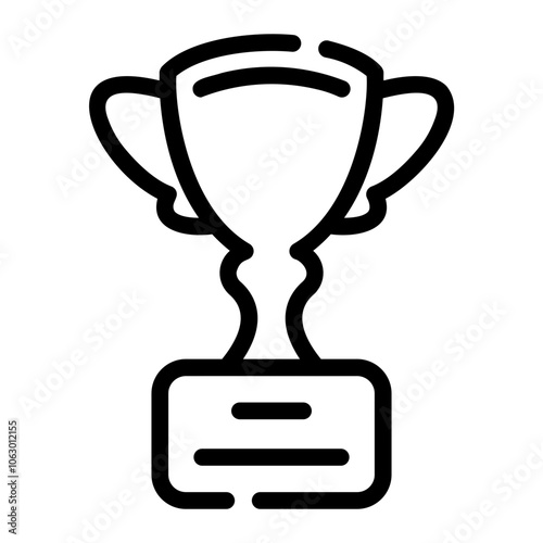 trophy Line Icon