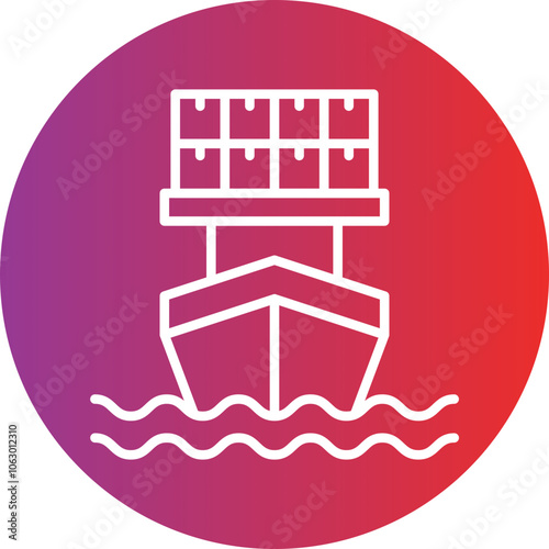 Cargo Ship icon style