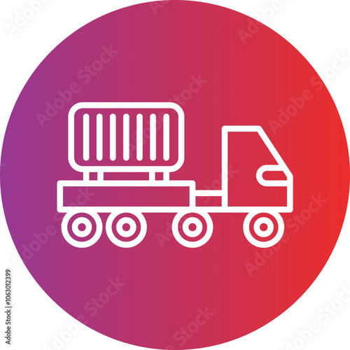 Container Truck icon style