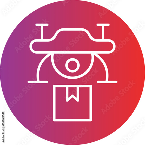 Drone Delivery icon style
