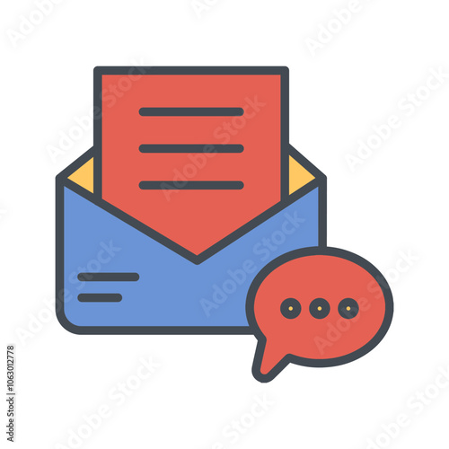 Text Message Vector Icon