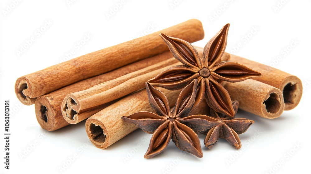 Cinnamon Sticks and Star Anise Spices Cinnamon Sticks and Star Anise Spices