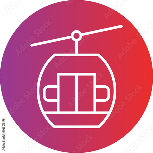 Cable Car icon style