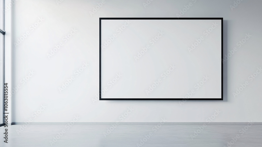 A modern jumbotron, turned off, positioned against a seamless white background. The screen is large and dark, with a thin, matte black frame that gives a sleek and futuristic look. The jumbotron’s A modern jumbotron, turned off, positioned against a seamless white background. The screen is large and dark, with a thin, matte black frame that gives a sleek and futuristic look. The jumbotron’s