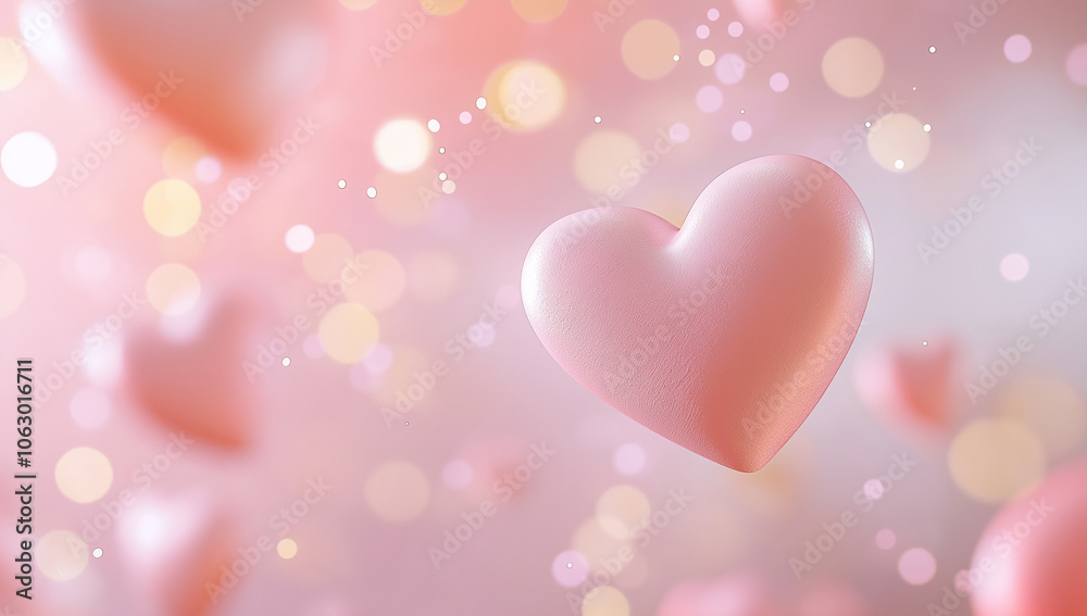 Pink flying hearts background. Love and romantic background. Valentine's day concept, Mother's day, engagement, proposal, wedding, dating, love hearts, celebrations, banner Pink flying hearts background. Love and romantic background. Valentine's day concept, Mother's day, engagement, proposal, wedding, dating, love hearts, celebrations, banner