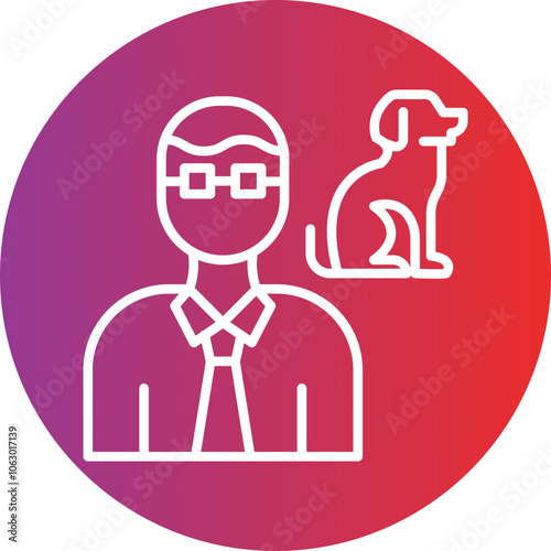 Male Vet icon style