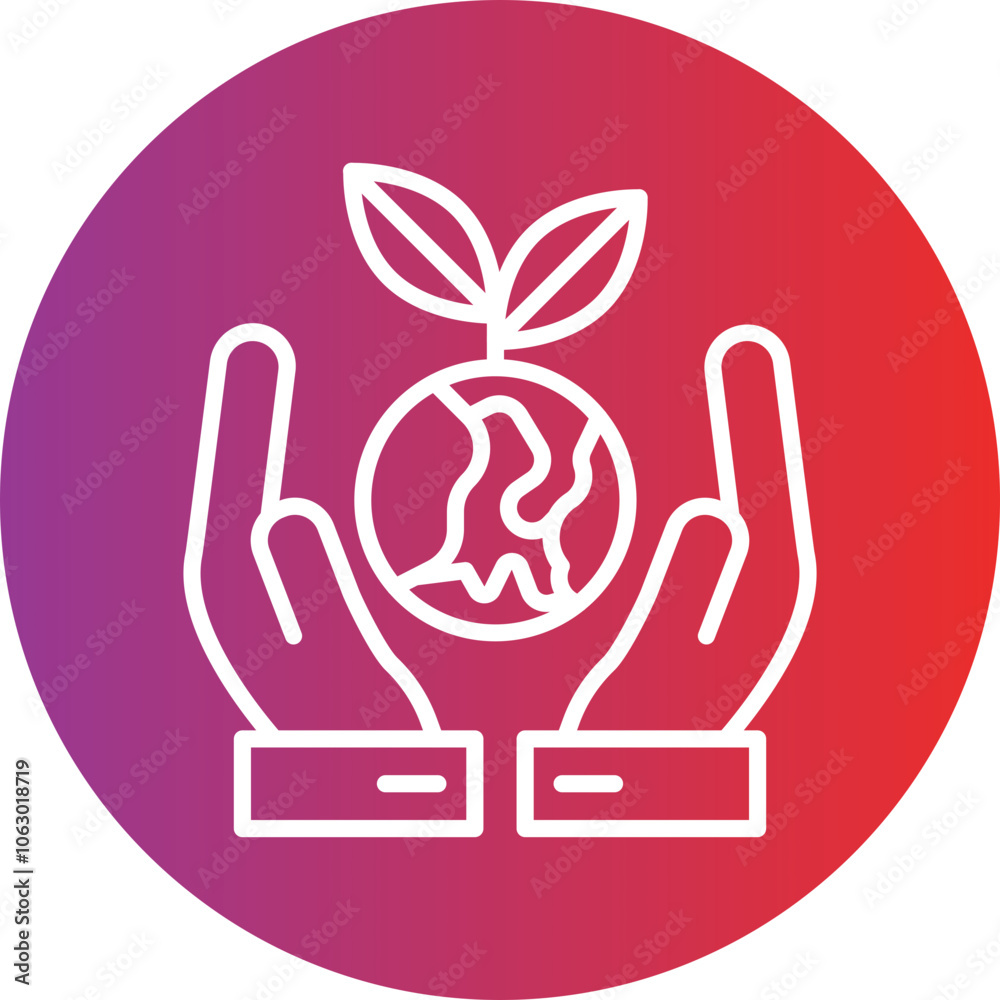 Obraz premium Sustainable Development icon style