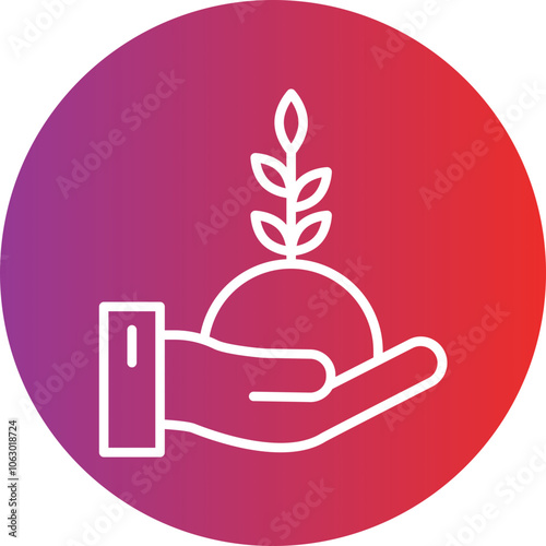 Tree in Hand, icon style