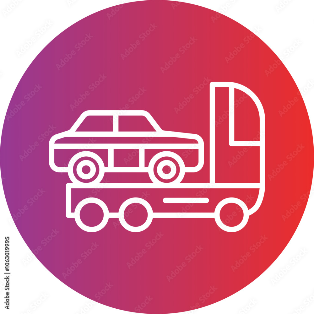 Emergency Road Service icon style Emergency Road Service icon style
