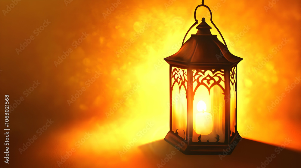 A decorative lantern emits a warm glow against a soft, glowing background. AI Image A decorative lantern emits a warm glow against a soft, glowing background. AI Image