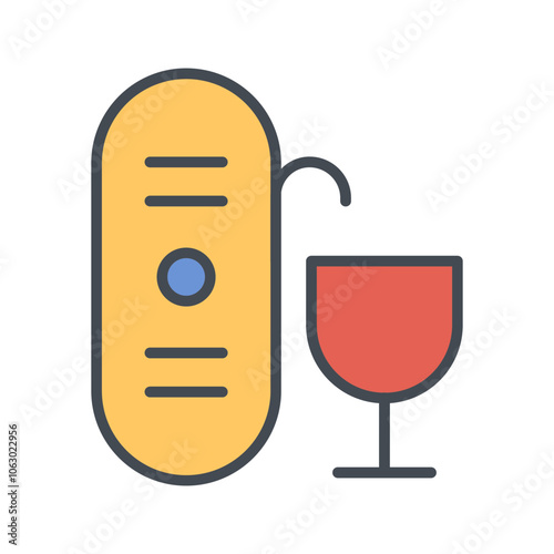 Wine Aerator Vector Icon