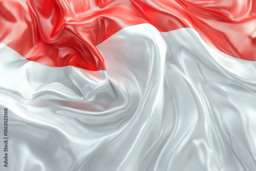 Waving abstract polish flag Waving abstract polish flag