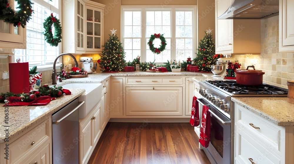 Fototapeta premium Festive Kitchen Decor