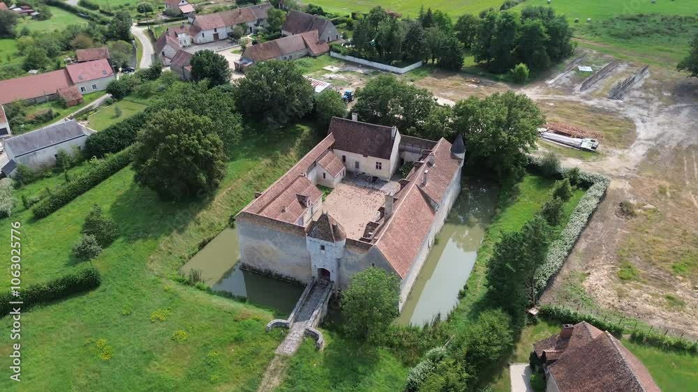 drone video Assay castle france europe drone video Assay castle france europe